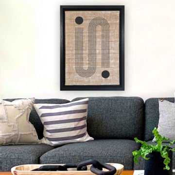 Siyah L Çerçeveli Tablo 46cm x 66cm