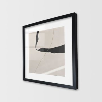 Çerçeveli Cam Soyut Tablo