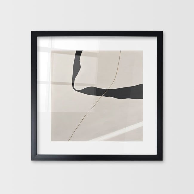 Çerçeveli Cam Soyut Tablo