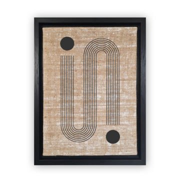 Siyah L Çerçeveli Tablo 66cm x 96cm
