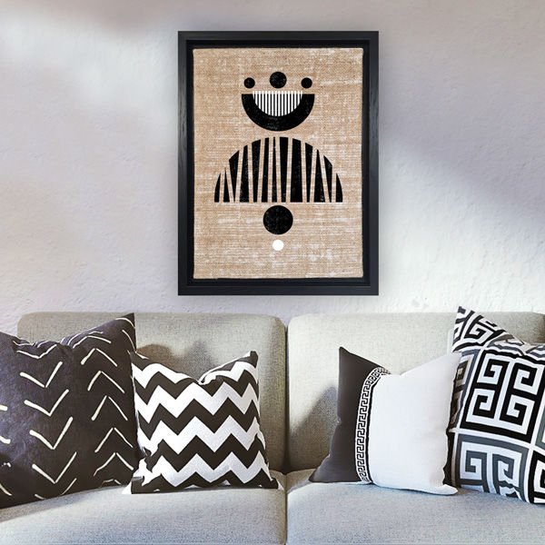 Siyah L Çerçeveli Tablo 46cm x 66cm