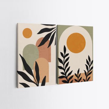 2 Parçalı Kanvas Tablo 50cm x 70cm - 2 Parça