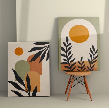 2 Parçalı Kanvas Tablo 50cm x 70cm - 2 Parça