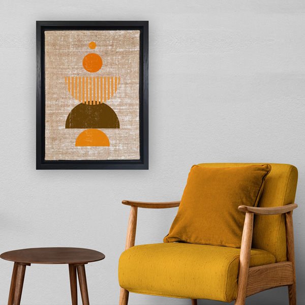 Siyah L Çerçeveli Tablo 46cm x 66cm