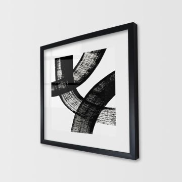 Çerçeveli Cam Soyut Tablo