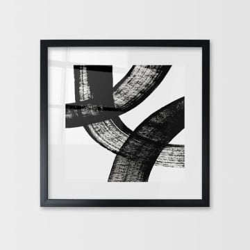 Çerçeveli Cam Soyut Tablo