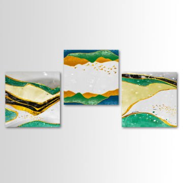 3 Parçalı Kanvas Tablo