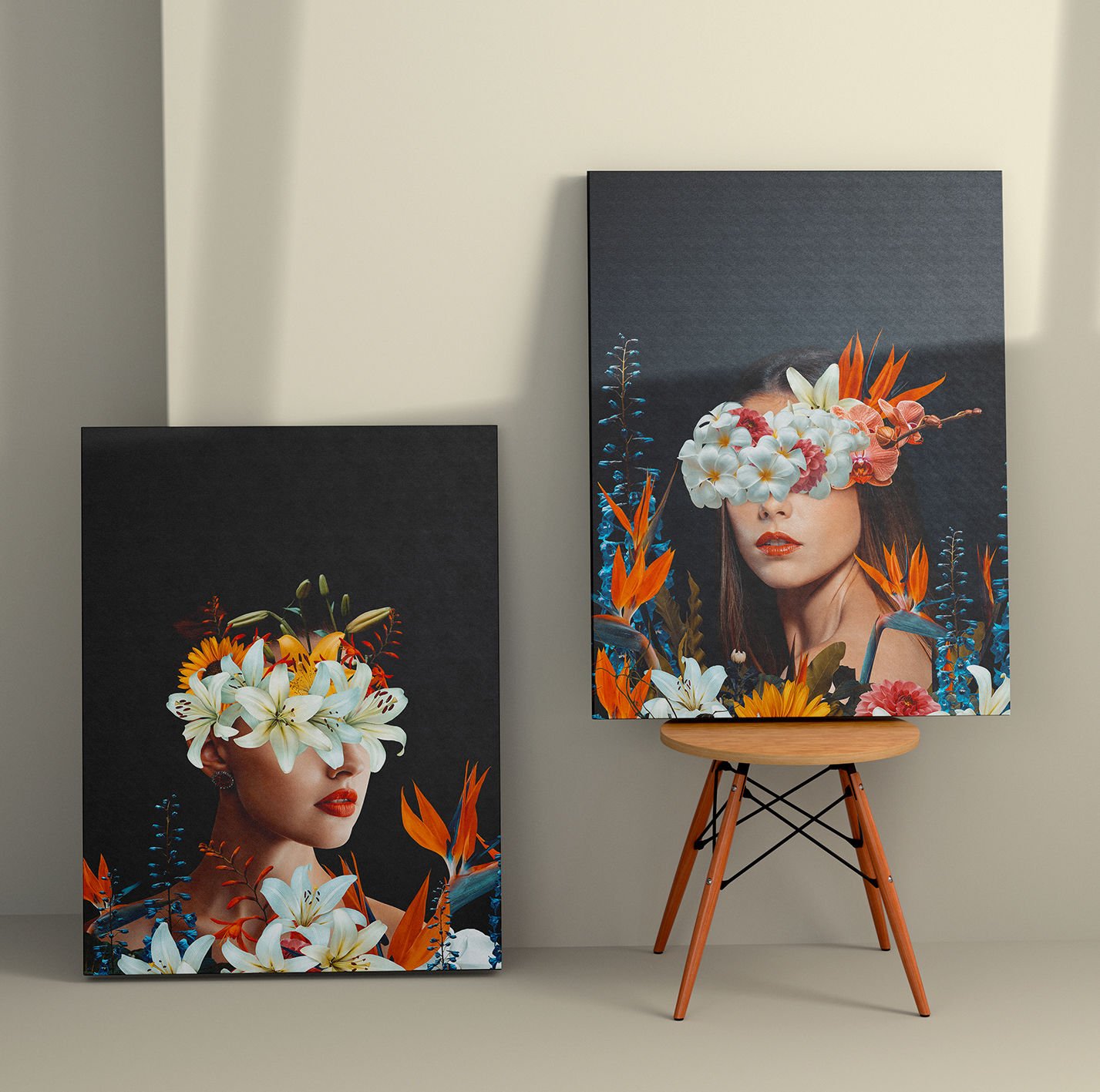 2 Parçalı Kanvas Tablo 70cm x 100cm - 2 Parça