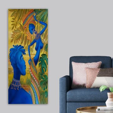 Dikey Kanvas Tablo 60cm x140cm