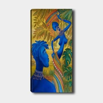 Dikey Kanvas Tablo 60cm x140cm