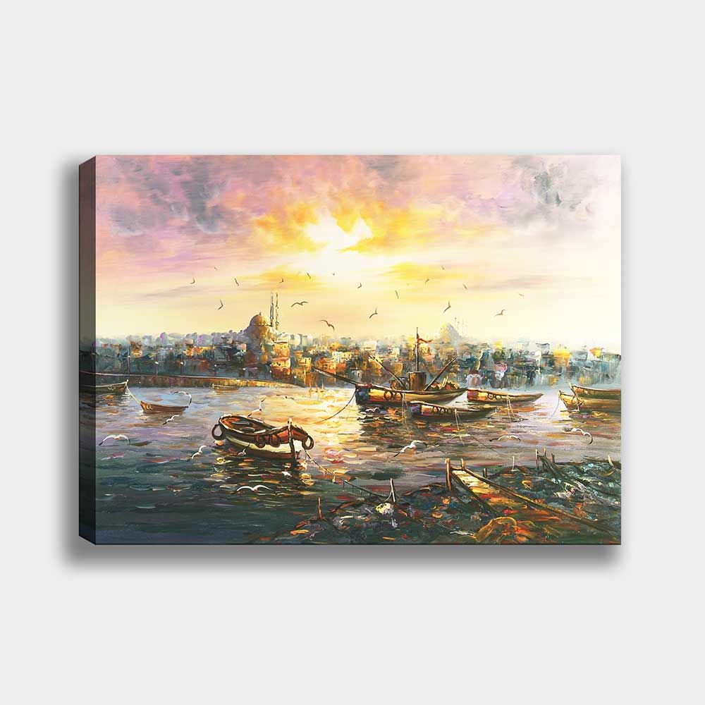 Gün Batımı Manzara Kanvas Tablo 70cm x 100cm