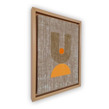 Naturel L Çerçeveli Tablo 66cm x 96cm