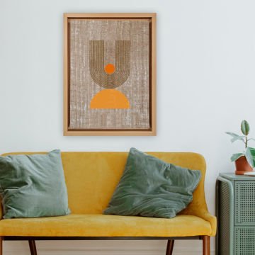 Naturel L Çerçeveli Tablo 66cm x 96cm