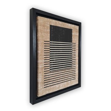 Siyah L Çerçeveli Tablo 96cm x 136cm