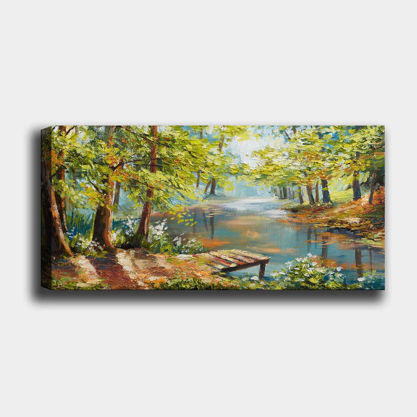 Yatay Kanvas Tablo 30cm x 90cm