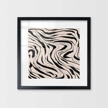 Çerçeveli Cam Soyut Tablo