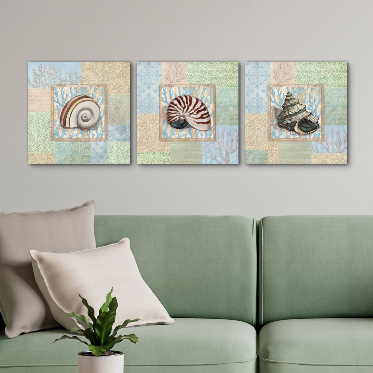 3 Parçalı Kanvas Tablo