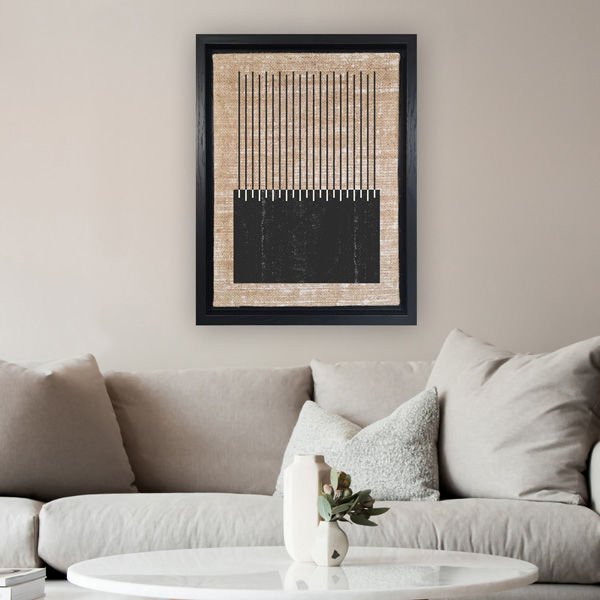 Siyah L Çerçeveli Tablo 36cm x 46cm