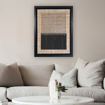 Siyah L Çerçeveli Tablo 36cm x 46cm