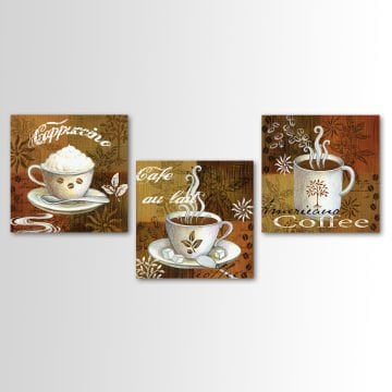 3 Parçalı Kanvas Tablo