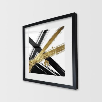 Çerçeveli Cam Soyut Tablo