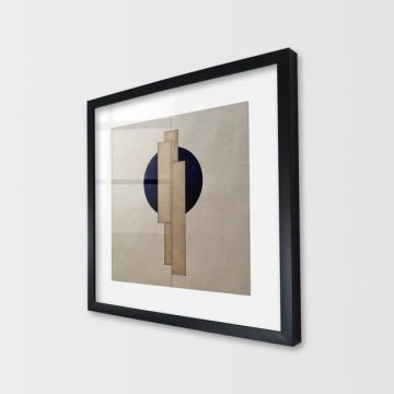 Çerçeveli Cam Soyut Tablo